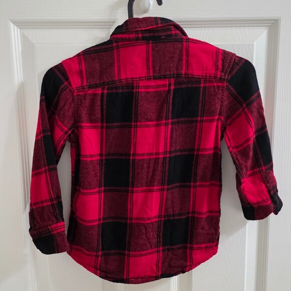 Wonder Nation Boys Buffalo Plaid Button-Up Shirt – Size XS (Pre-Loved) - Picture 3 of 3